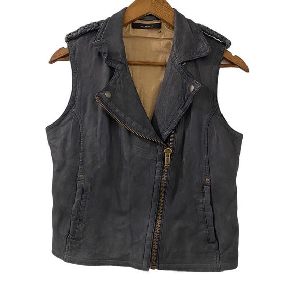 Sita Murt Anthropologie Sheep Leather Vest Womens Small - Picture 1 of 10